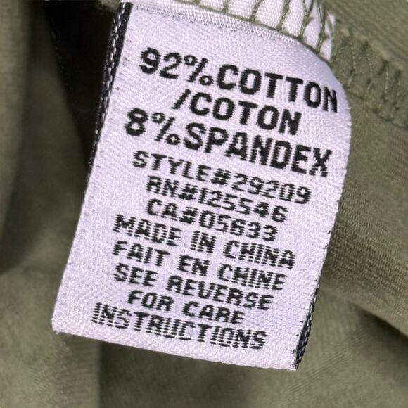 Habitat Womens Olive Green Lagenlook Stretch Cotton Knit Jacket Button Up sz S - Picture 15 of 16